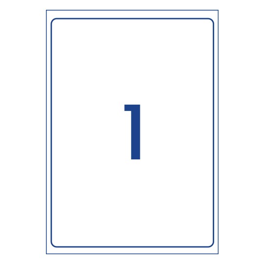 1up Magnetic Signs 210 x 297 - Die Line