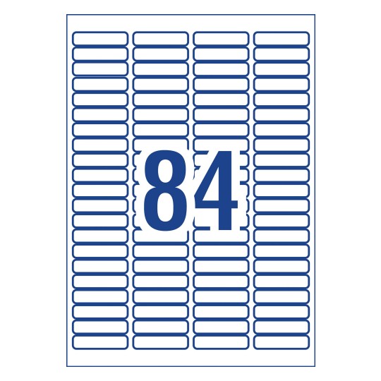 84 labels per sheet template