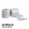 937608 12 Rolls 4000 Labels