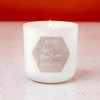 Hexagon Sticker on Candle