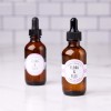 Cigar Label Shaped Label on cosmetic bottles