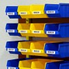 Warehouse back of house organisation with heavy duty labels.