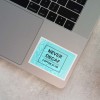 Rectangle sticker in laptop
