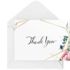 Thank you Card in cursive writing and pink flowers with leaf