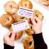 Loyalty Cards with Bagel in the background