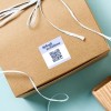 QR code on a carboard box 