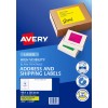 Fluoro Yellow High Visibility Shipping Labels 35947