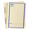 Buff Spiral Spring Action File with Blue Print 86524
