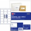 General Use Labels 938210 Content: 1800 Labels / 100 Sheets
