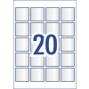 Crystal Clear Square Labels 980021 45 x 45 mm
