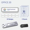 badgepoint Office 20 Name Badge, Steel Coated Frame with Extra Strong Magnetic Fastener BP99112