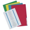Assorted Colours Manilla Folder with Labels 88350