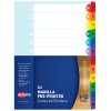 Pre-printed Dividers, Rainbow 1-12 Tabs 88712