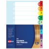 Pre-printed Dividers, Rainbow 1-10 Tabs 88710