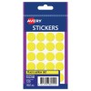 Fluoro Yellow Dot Stickers 932289