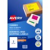 Fluoro Orange High Visibility Shipping Labels 959404