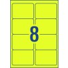 Fluoro Yellow High Visibility Shipping Labels 36102 99.1 x 67.7 mm