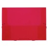 Translucent Red Plastic Document File 47709