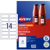 Glossy Rectangle Labels 980014 Content: 140 Labels / 10 Sheets