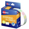 Assorted Pastel Colours Circle Dispenser Labels 937377