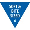 'Soft & Bite Sized' Food Consistency Label 937389 25 x 25 mm