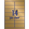 Avery Gold Rectangle Labels 980070 Content: 70 Labels / 5 Sheets