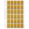 X Top Tab Colour Coding Labels 44424