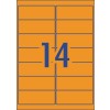Fluoro Orange High Visibility Shipping Labels 35977 99.1 x 38.1 mm