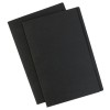 Matt Black Manilla Folder with White Labels 88154