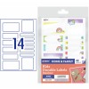 Avery Kids Durable Labels "Rainbow" 41423 Content: 42 Labels / 3 Sheets