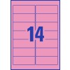 Avery Pink Coloured Labels 959420 99.1 x 38.1 mm