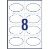 Oval Print & Divide Fabric Name Badge Labels 980048 84 x 50 mm