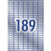 Silver Heavy Duty Labels 959200 25.4 x 10 mm