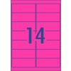 Fluoro Pink High Visibility Shipping Labels 35957 99.1 x 38.1 mm