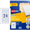 White Filing Labels 959058 Content: 600 Labels / 25 Sheets