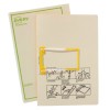 Buff Tubeclip File with Green Print 88554