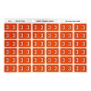 3 Side Tab Colour Coding Labels 43343