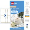 Multi-Use Labels With Gold Border 393320 Content: 80 Labels / 10 Sheets