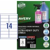 Ultra Heavy Duty Labels 959247 Content: 140 Labels / 10 Sheets