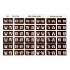 W Side Tab Colour Coding Labels 43323
