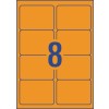 Fluoro Orange High Visibility Shipping Labels 36103 99.1 x 67.7 mm