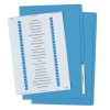 Blue Manilla Folder with Labels 88322