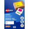 Fluoro Orange High Visibility Shipping Labels 35977