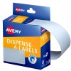 White Rectangle Dispenser Stickers 937224