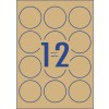 Kraft Brown Round Labels 980002 Ø 60 mm