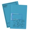 Blue Tubeclip File with Black Print 84422