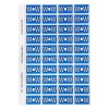 W Side Tab Colour Coding Labels 44523