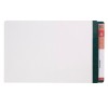 White Shelf Lateral File with Dark Green Tab 42535