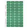 V Side Tab Colour Coding Labels 44522