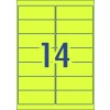 Fluoro Yellow High Visibility Shipping Labels 35947 99.1 x 38.1 mm
